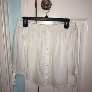 White Off the Shoulder Top